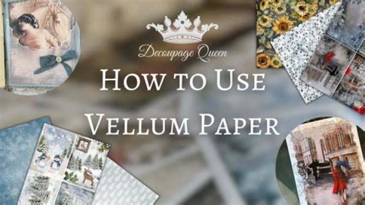 What is vellum paper made out of