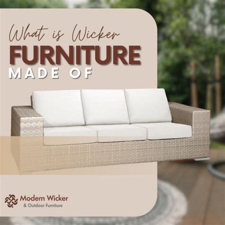 what is wicker furniture made of