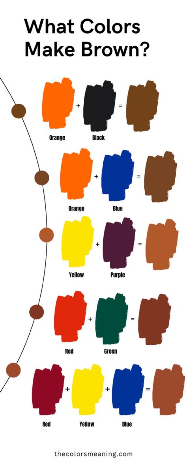 what kind of colors make brown