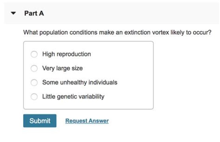 What population conditions make an extinction vortex likely to occur