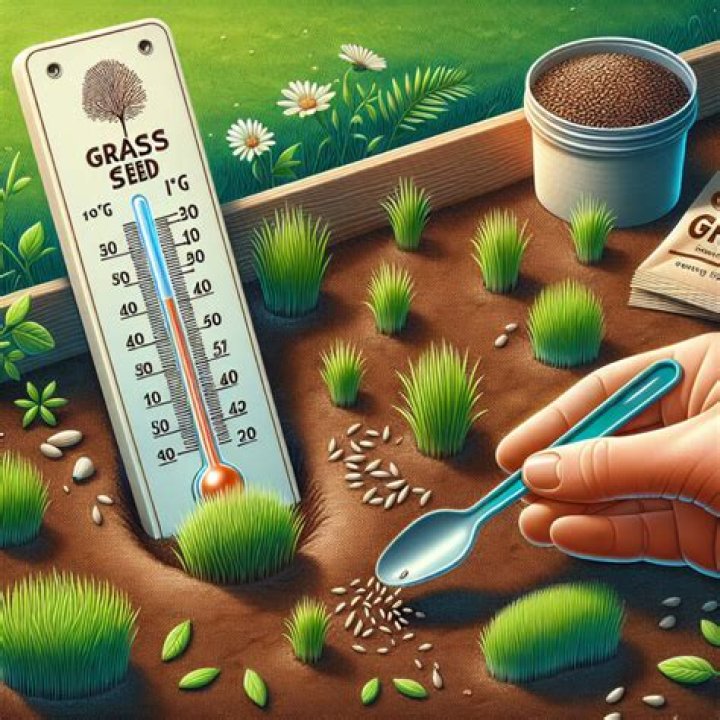 What temperature can I plant grass seed?