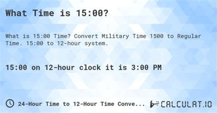 What time is 15 55 in clock time?