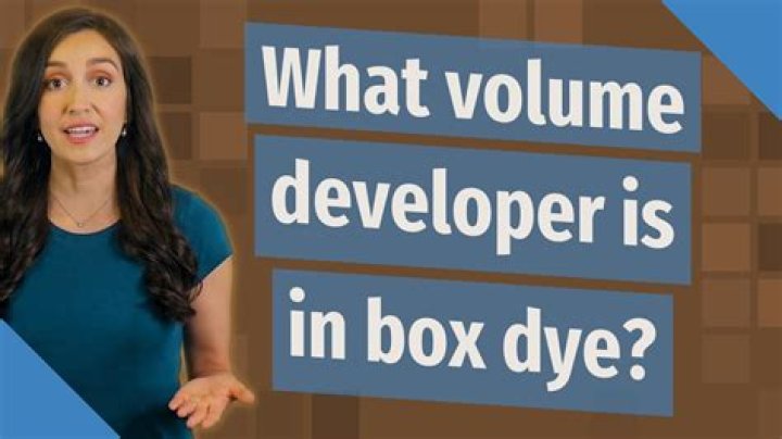 What volume developer is in box dye?