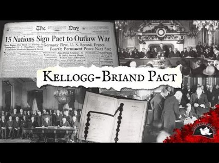 What was the significance of the Kellogg Briand Pact