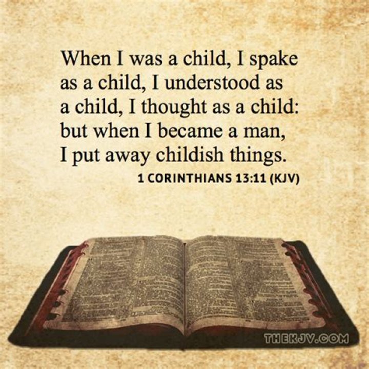 when i was a child scripture