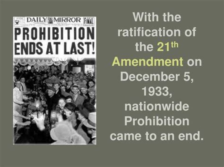 When was the 21th Amendment passed