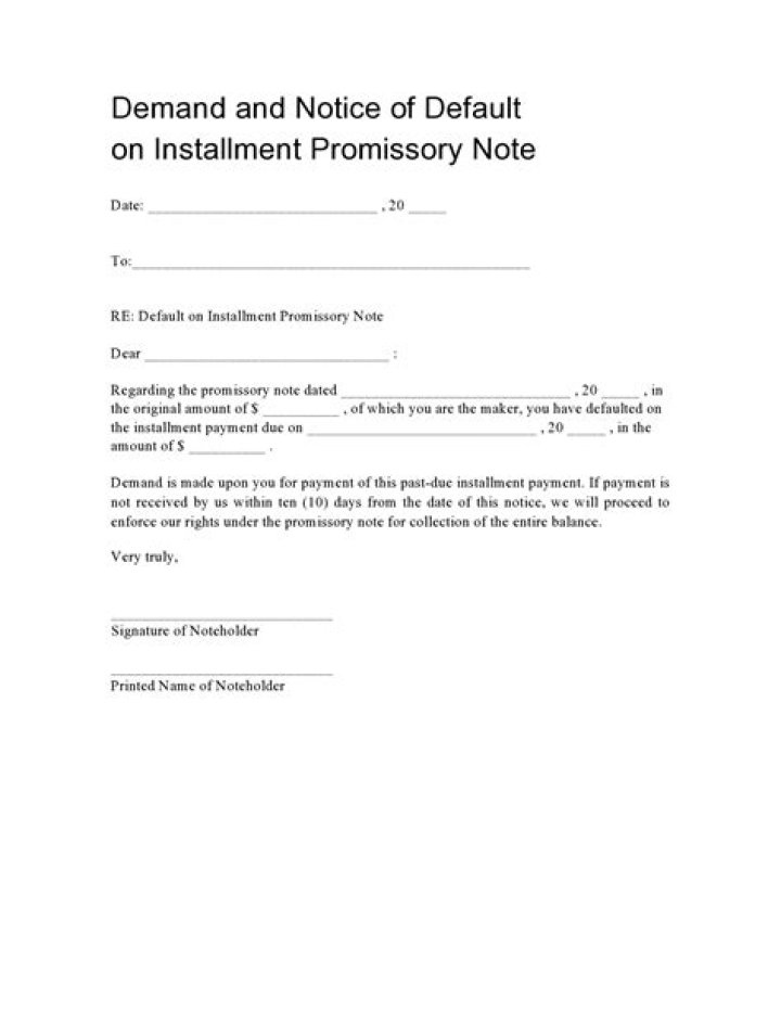 Where do I find my notice of default