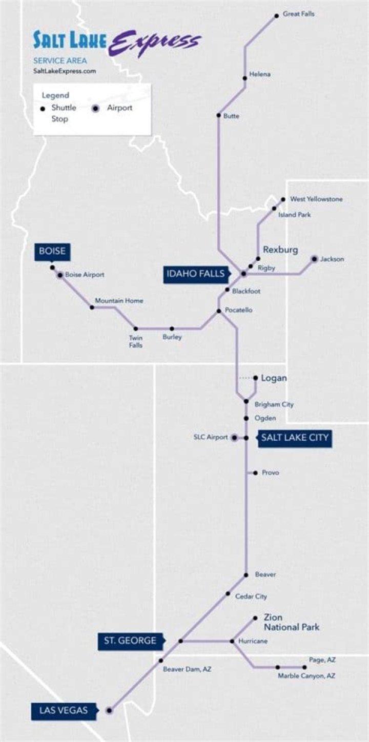 Where does the Salt Lake Express go?