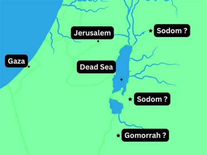 Where is the current location of Sodom and Gomorrah?