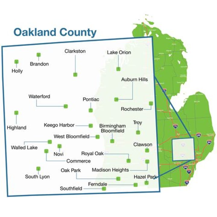 Where is the highest point in Oakland County Michigan?