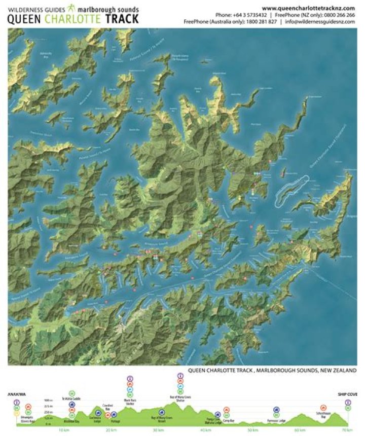 Where should I stay on Queen Charlotte Track?