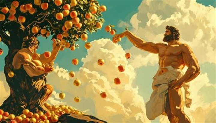 Who actually got the apples of the Hesperides for Heracles