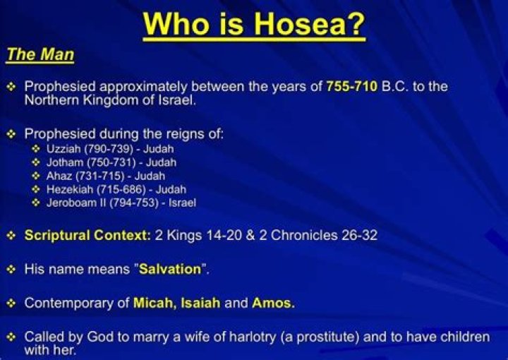 who is hosea