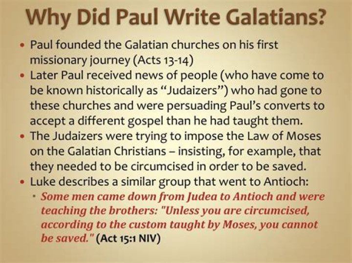 why did paul write galatians