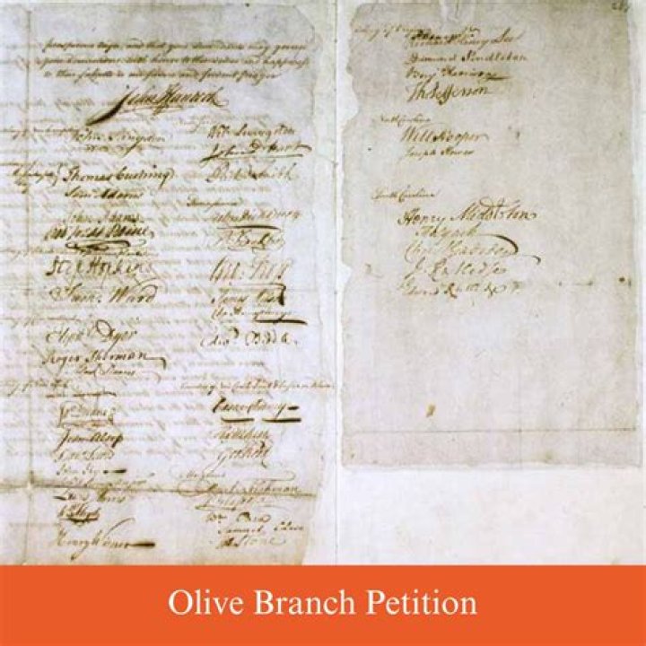 why did the continental congress adopt the olive branch petition?