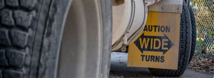 why do trucks need to make wide right turns