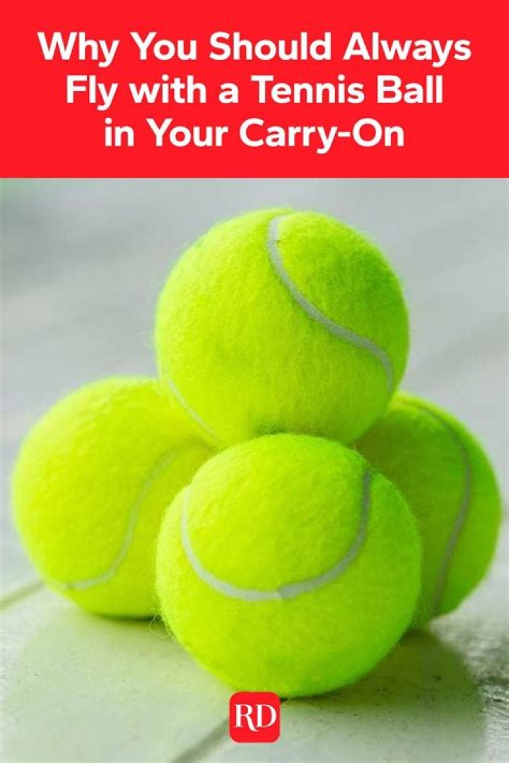 why fly with a tennis ball in your carry on
