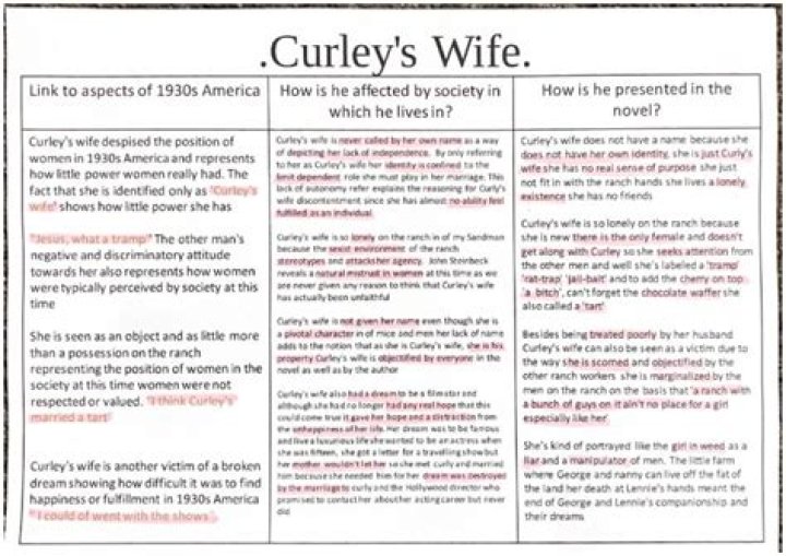 why is curley’s wife lonely