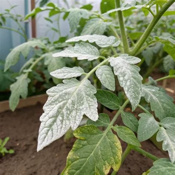 Why is my tomato plant turning white?