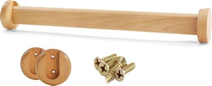 wooden closet rod