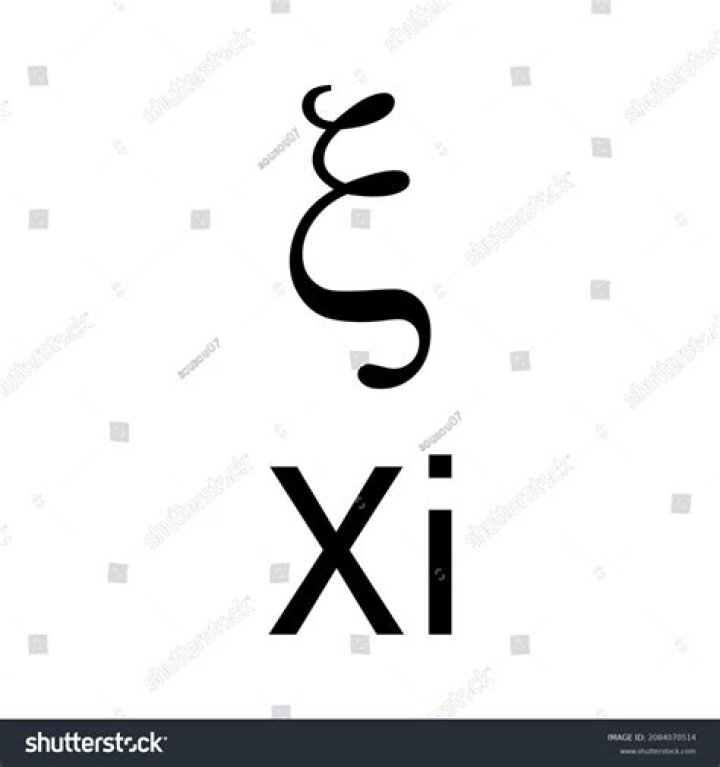 xi greek letter
